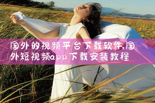 国外的视频平台下载软件